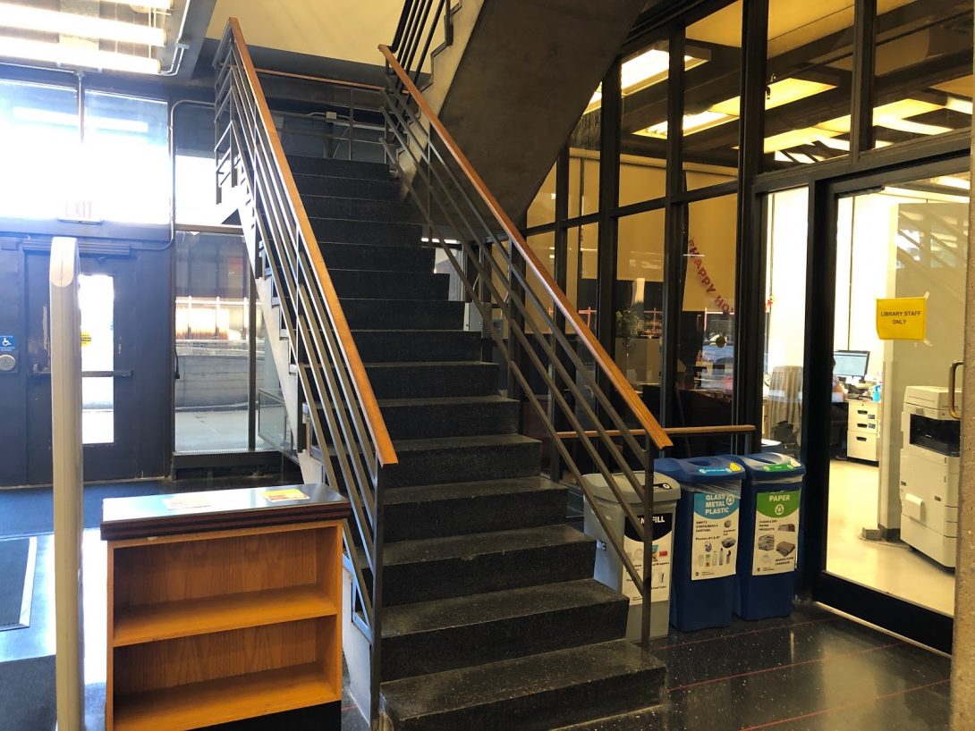 library stairs